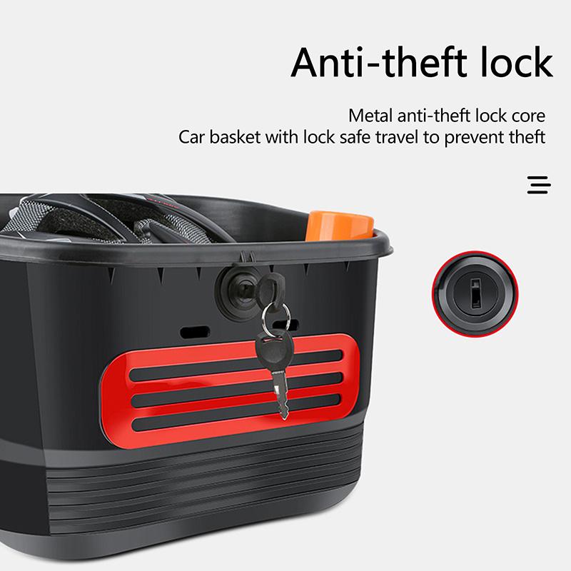 Outdoor Riding With Lock Basket Bicycle Storage Basket Electric Scooter And Bicycle Front Basket