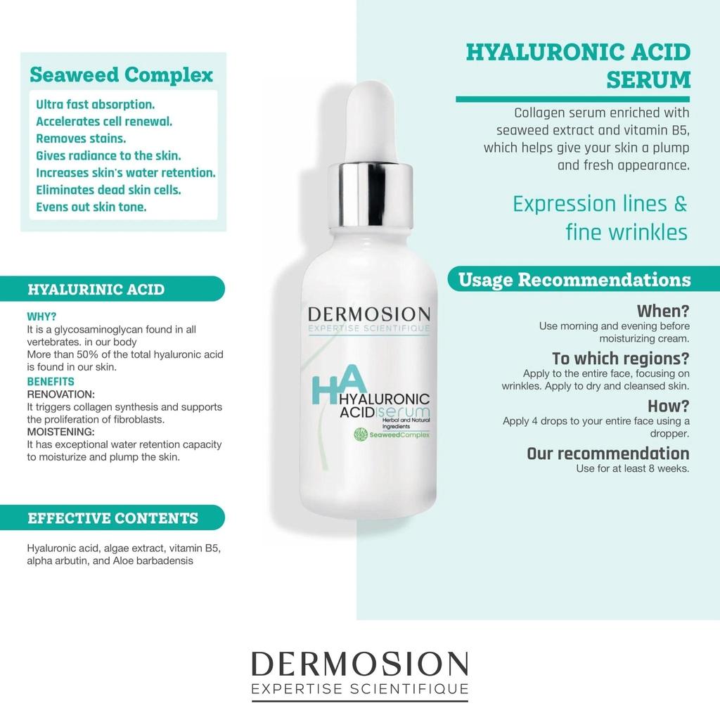 Dermosion Сыворотка с экстрактом водорослей гиалуроновой кислоты 30 мл