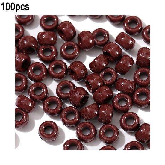 100 шт./набор DIY Акриловые Свободные Бусины Сквозные Ручной Работы Браслеты Ожерелья Изготовление Ювелирных Изделий Красочные Разделительные Бусины Набор Аксессуаров для Рукоделия