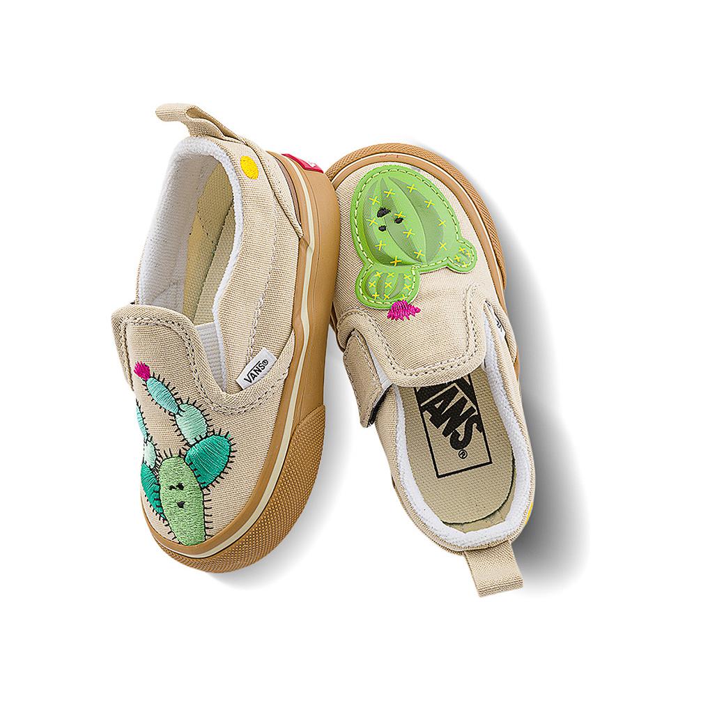 Vans Cactus Versatile Comfortable Low-Top Walking Shoes Baby Shoes Light-Green VN000CPSGRN