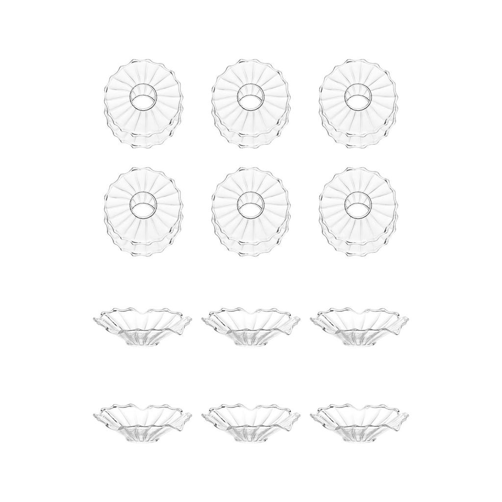 6 шт. Защитные кольца от капающего воска, Кольца-уловители, Подставка для подсвечников, Диск-каплеуловитель