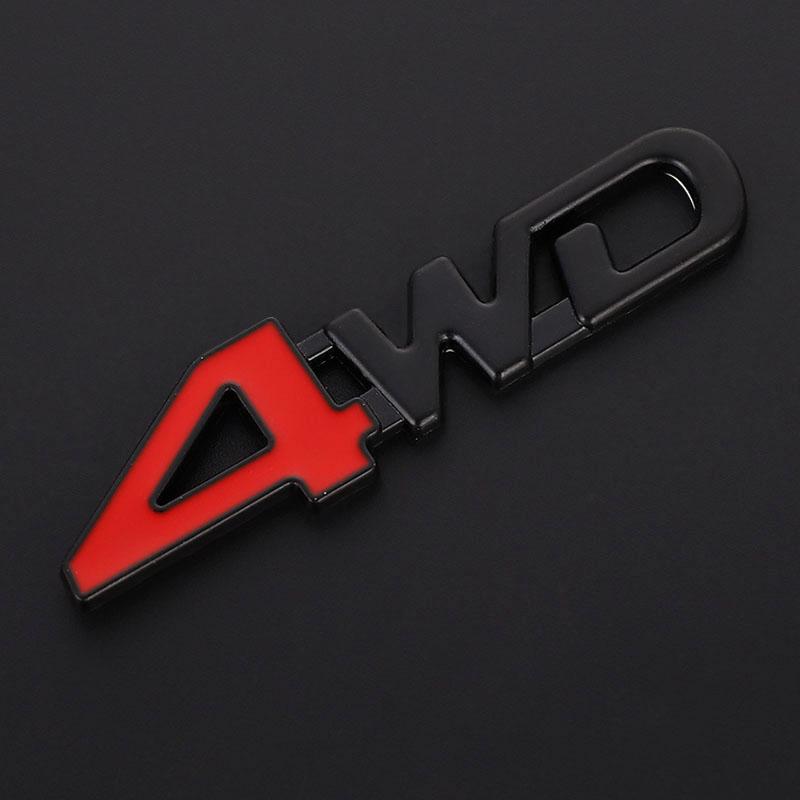 3D Металлическая Наклейка Эмблема 4WD Значок 4X4 Декали для Honda Mitsubishi ASX Outlander Lada CRV Accord Civic Suzuki Grand Vitara Swift