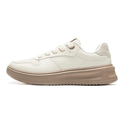 Кроссовки Li Ning Cloud Sky Casual Universal с толстой подошвой, увеличивающие рост, нескользящие, износостойкие, дышащие, с низким верхом, для скейтбординга, женские, белые, AGCU320-2