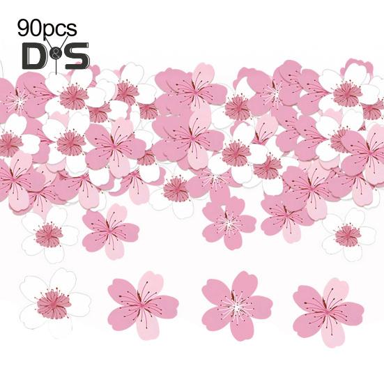 Съедобные бумажные цветы для украшения торта, вишневые сакуры, украшения для торта, свадебные аксессуары для торта на день рождения