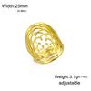 Rose of Venus Mandala Rings for Women Stainless Steel Adjustable Finger Rings Sacred Geometry Jewelry Symbolic Love