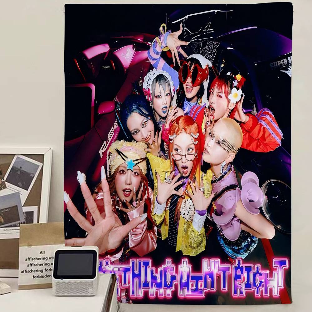 Kpop XG Группа Подвесной Бохо Гобелен Подвесной Таро Хиппи Настенные Ковры Комната Японский Гобелен