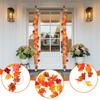 Artificial Maple Leaf Wreath Colorful Leaf Autumns Decoration