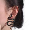 Exaggerated Animal Snake Stud Earrings Sexy Metal Earrings Snake Shaped Earrings Girl Rock Jewelry