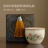 Teacup ceramic men and women's personal special Ru kiln master cup single cup light luxury high-end office tea cup companion gift
