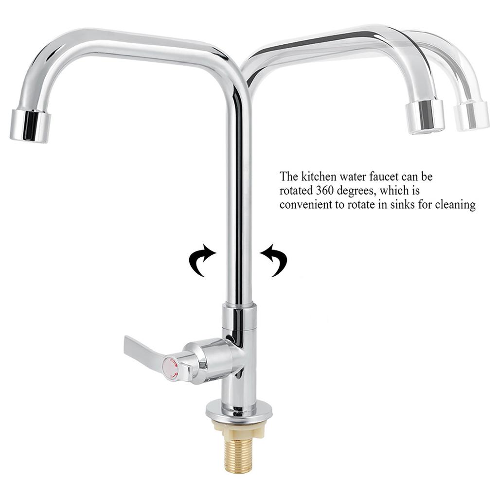 Modern G1/2in Single Handle Kitchen Sink Water Faucet Single Cold Water Tap Home Accessory