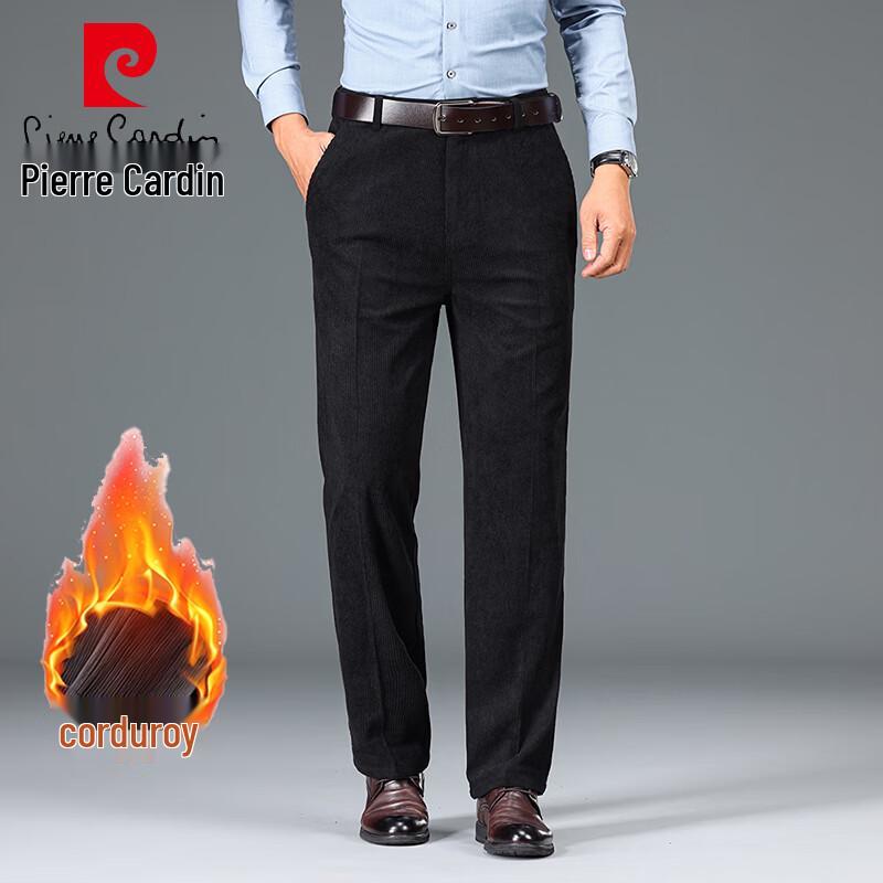Pierre Cardin Men's Fleece-Lined Corduroy Casual Trousers