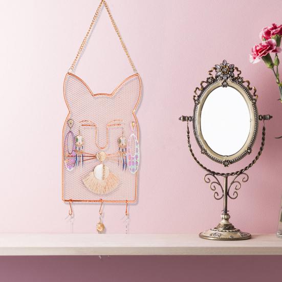 Настенный держатель для сережек, настенный органайзер для ювелирных изделий, простая установка, многоцелевая подвесная стойка для ювелирных изделий с крючками