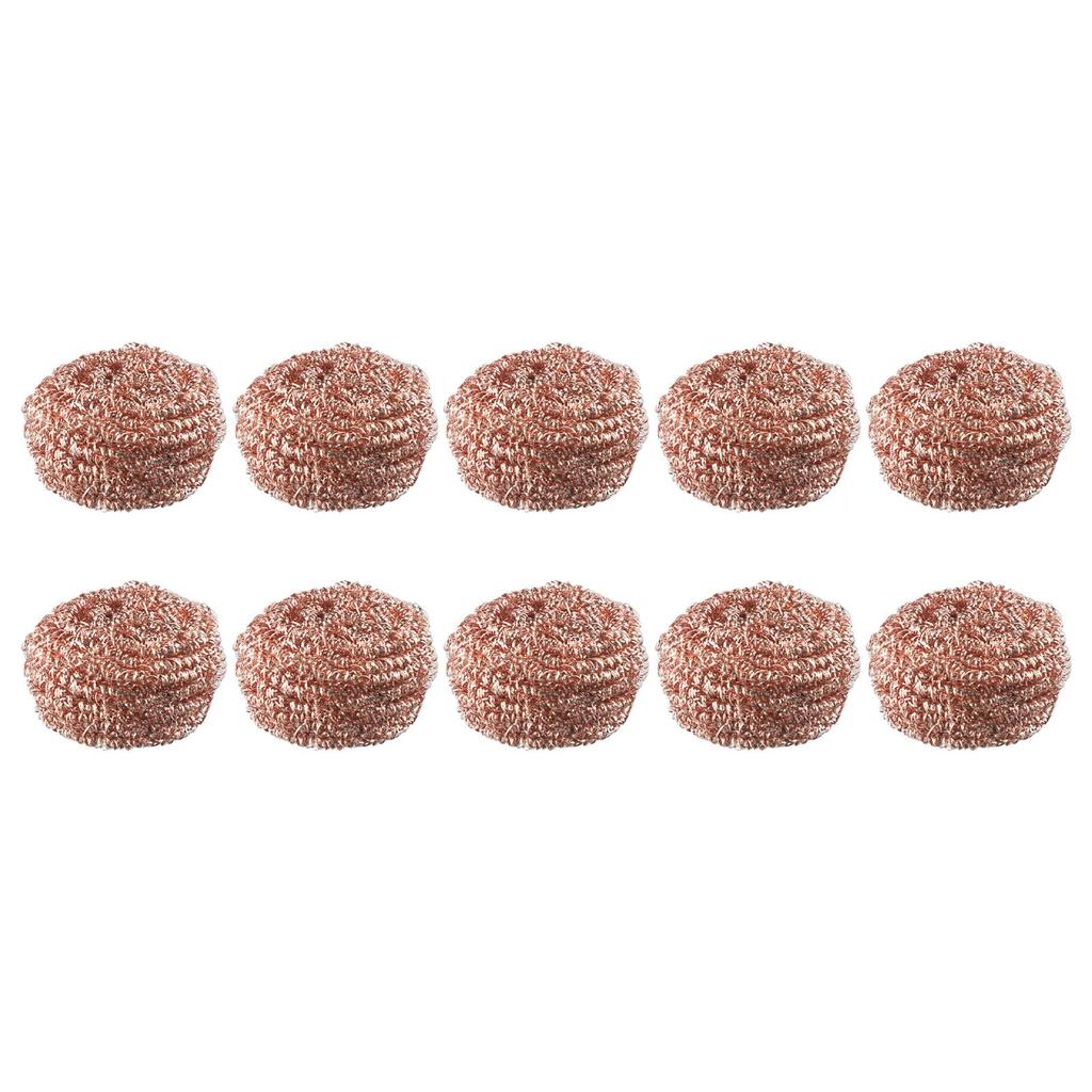 10PCS Copper Metal Wire Sponge Ball Iron Tip Nozzle Cleaner Slag Remover Tool