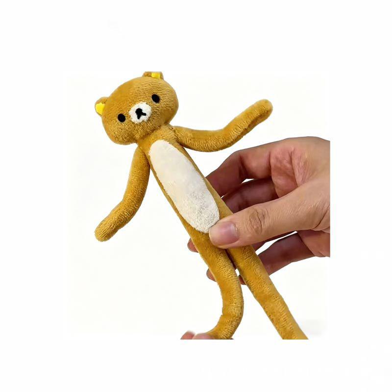 Горячая длинноногая мультяшная игрушка Рилаккума, мягкая набивная кукла, подвеска для сумки, брелок, милый подарок для женщин, украшение для сумки, домашний орнамент, подарки