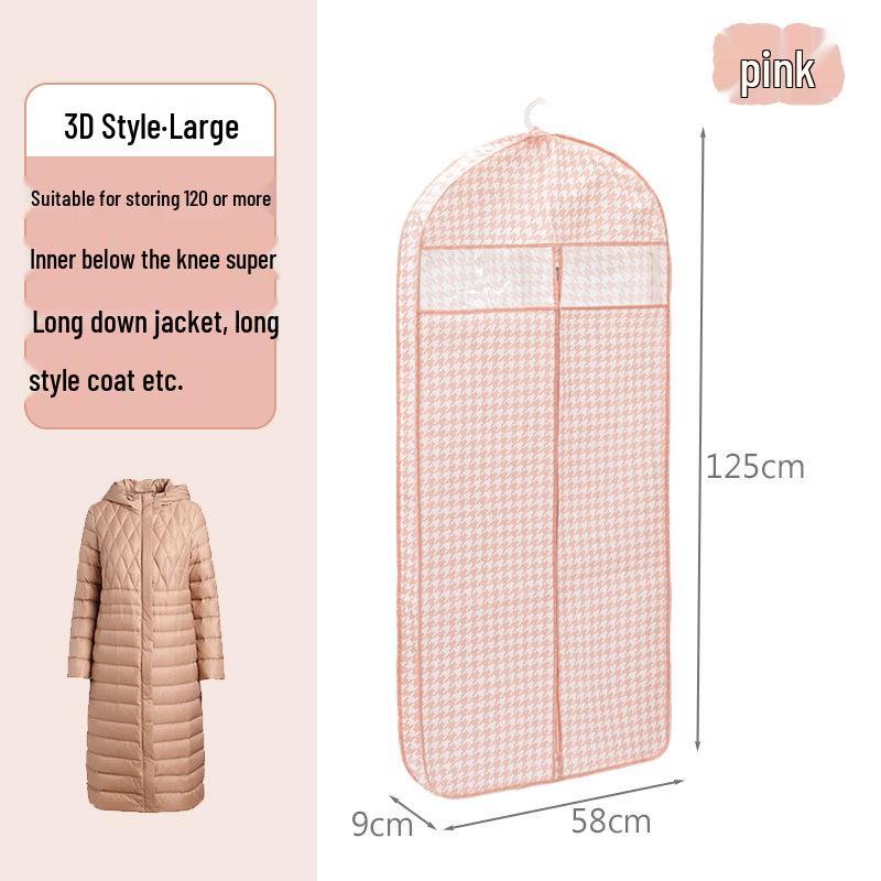 Подвесной прозрачный чехол для одежды от пыли для пиджаков и костюмов