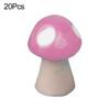 20Pcs Mini Artificial Mushroom Miniatures Fairy Garden Ornament Resin Crafts