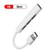 Новый USB 3.0 концентратор, 4 порта USB, высокоскоростной разветвитель Type C 5 Гбит/с для ПК, компьютерные аксессуары, многопортовый ХАБ, 4 порта USB 3.0 2.0