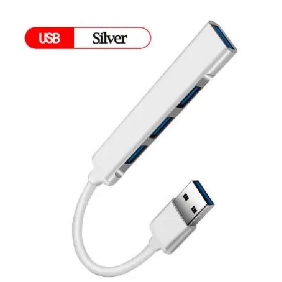 Новый USB 3.0 концентратор, 4 порта USB, высокоскоростной разветвитель Type C 5 Гбит/с для ПК, компьютерные аксессуары, многопортовый ХАБ, 4 порта USB 3.0 2.0