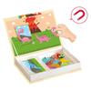 Diy Puzzle Магнитная книга заклинаний для детей Магнитная палочка Раннее образование Игрушка в подарок