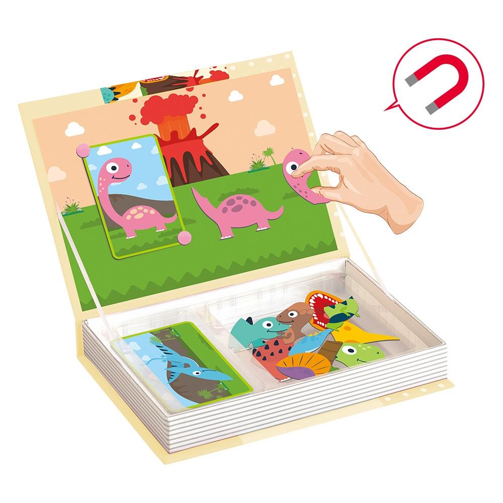 Diy Puzzle Магнитная книга заклинаний для детей Магнитная палочка Раннее образование Игрушка в подарок