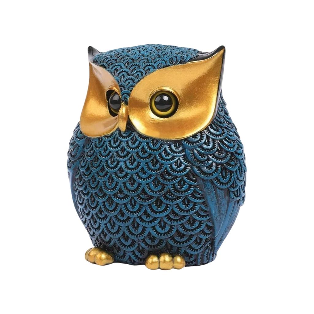 Фигурки сов Домашний декор Акценты Милые маленькие скульптуры животных Винтажные фигурки сов для книжной полки Спальня Гостиная