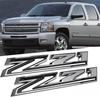 2 PIECES 3D  OEM Z71 Emblems Side Decals Badges Compatible with Silver  do Z71 Parts