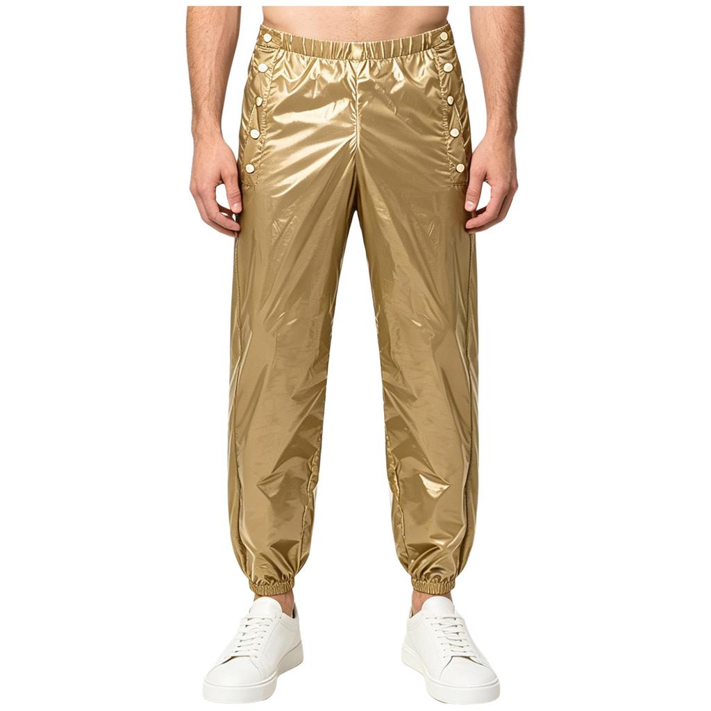 Men Waterproof Diaper Covers Pants Sides Waist Buttons Jogger Pants Easy Wearing Leakproof Adaptive Bottoms Special Needs