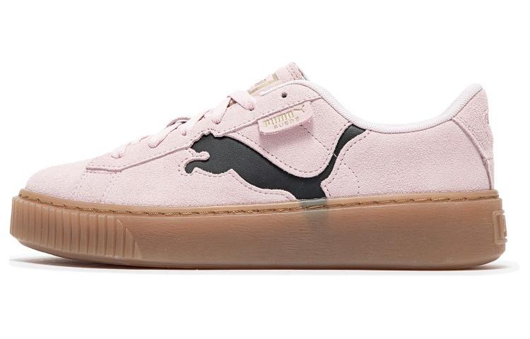 Puma Замшевые туфли на платформе 'Pink Black Gum' Женские 397233-05