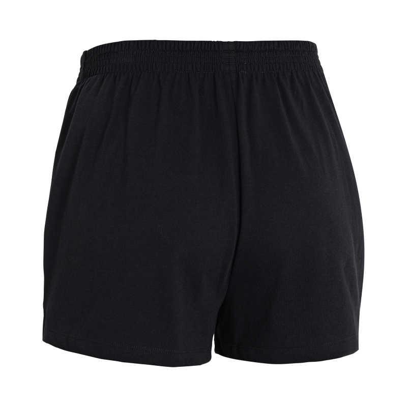 Under Armour Campus Training Loose Fit Mid Rise Solid Comfortable Sports Shorts Women Shorts Black 1384205-001