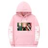 Spy X Family Anime Printed Hoodie Men Women Unisex Oversized Fleece Sweatshirt With Ribbed Hem