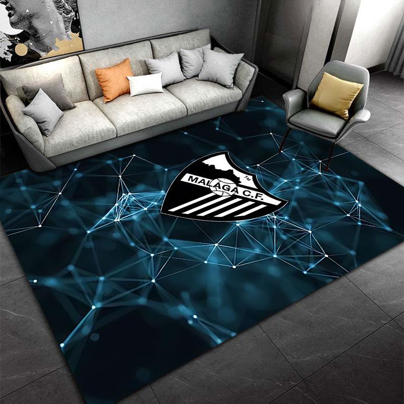 Malaga C.F. Logo Carpet Design suitable as a non-slip mat for the living room or bedroom sofa