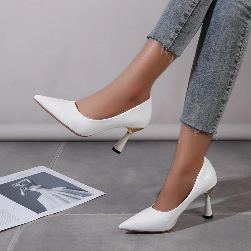 Women Pumps 2024 New Fashion Casual High Heels Pointed Toe Cool Sexy High Heels Women Party Festive Wedding Shoes for Women