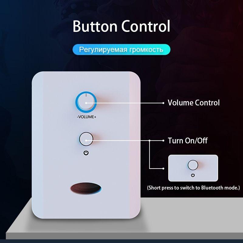 Динамики для настольного компьютера — звуковая панель Bluetooth, питание от USB, дополнительный разъем 3,5 мм, идеально подходит для настольного монитора, ПК, ноутбуков