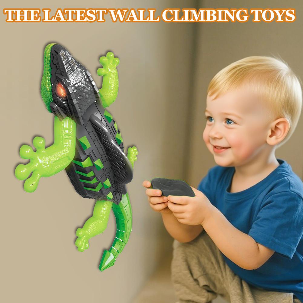 Wall Climbing Remote Control Lizard Toy, Realistic Gecko Reptile Car That Climbs Walls, Flexible Remote Control Animal Toy