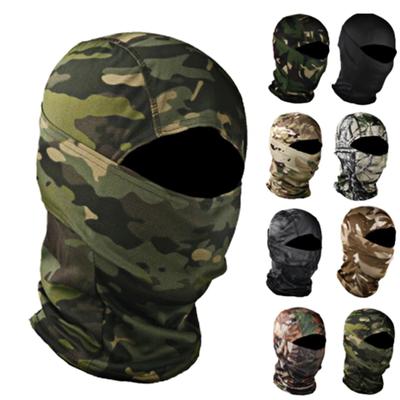 Тактическая камуфляжная Балаклава полнолицевая маска CS Wargame Army Hunting Cycling Sports Helmet Liner Military Multicam CP Scarf#