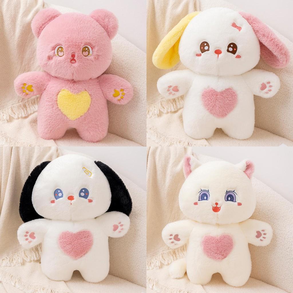 Красочная плюшевая игрушка-кошка, мягкая кукла, мультяшное украшение, милый детский подарок