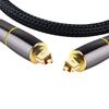 Digital Optical Audio Cable Toslink Cable - [24K Gold-Plated] Fiber Optic Male To Male Cord for Home Theater, Sound Bar, TV, Xbox, Playstation5 Etc.