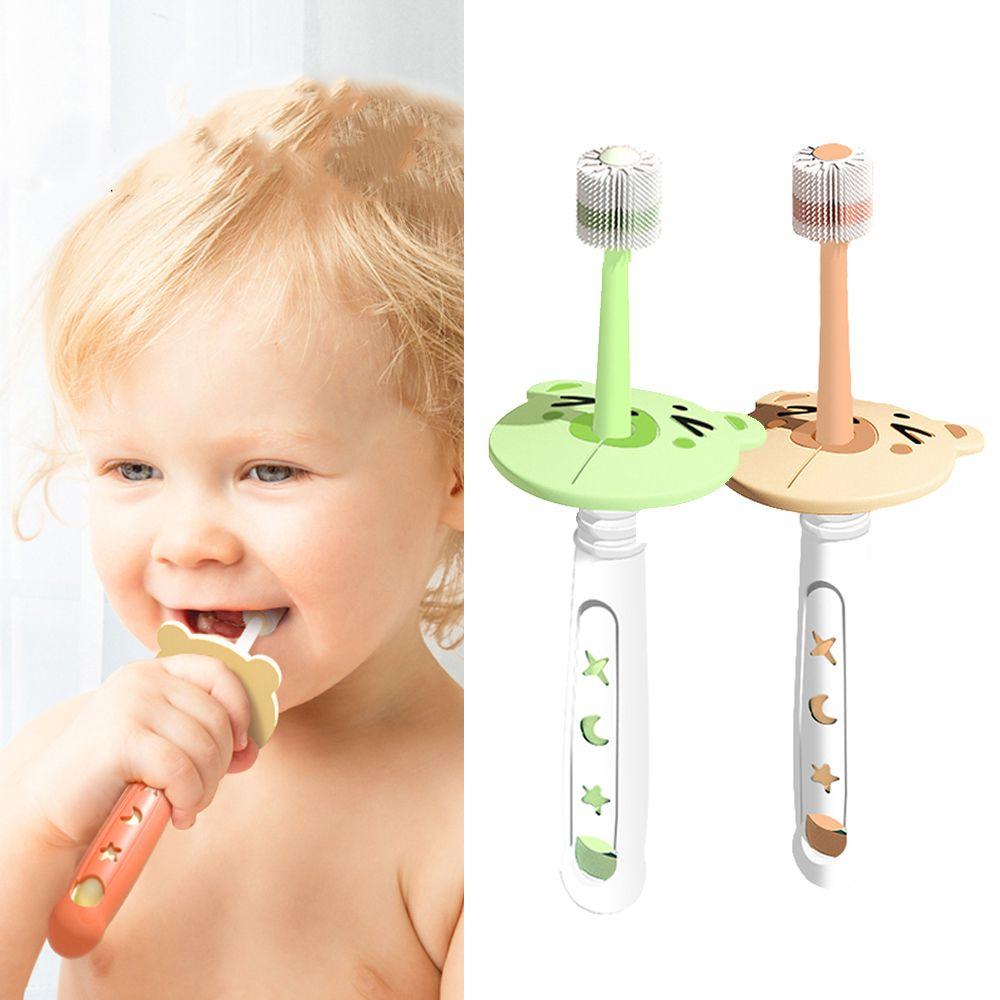 Children Baby Training Teeth Brushes Oral Care Brush Kids Teeth Care 360 Degree Silicone Toothbrush