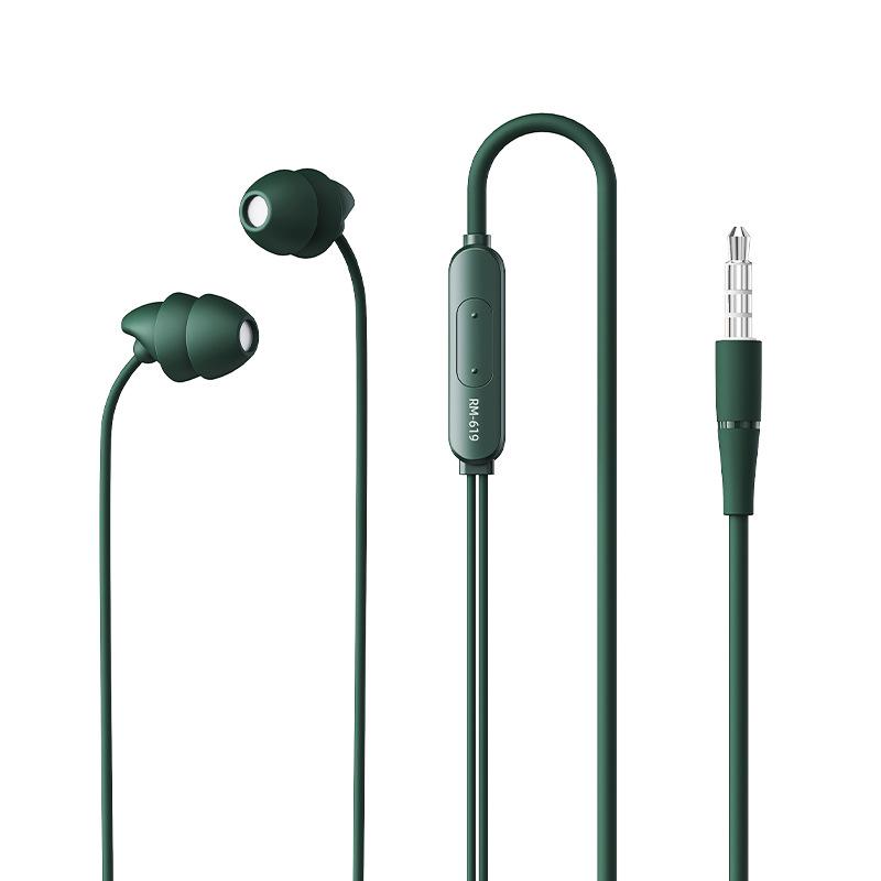 Мягкие силиконовые наушники для сна с шумоподавлением Remax — совместимы с устройствами Apple.