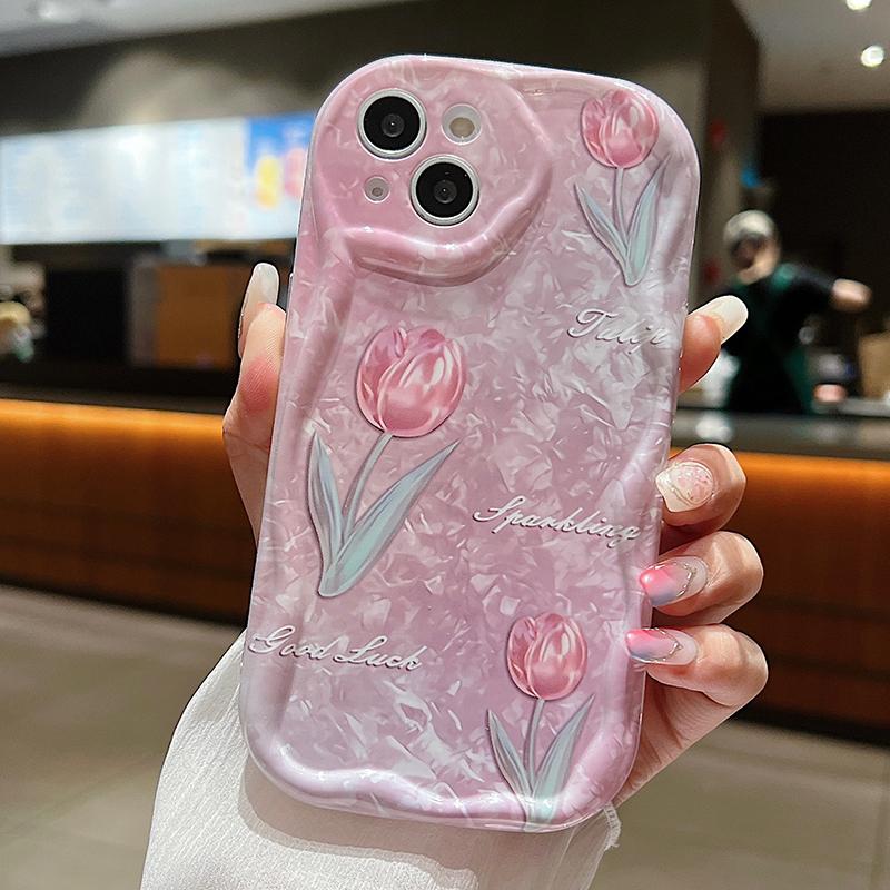 Мягкий чехол с цветочным узором для телефона Xiaomi 13T Redmi Note 13 Note 12 Samsung A55 S24 Ultra A35 A54 A53 A34 S23 IPhone 15 11 Reno 11 8T Realme C55 C67