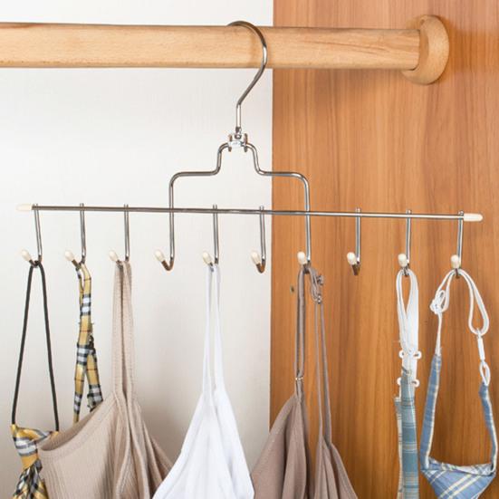 Вешалка для ремня с 10 крючками из нержавеющей стали, противоскользящая, с большой грузоподъемностью