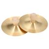 1 пара пальчиковых тарелок с деревянной ручкой 3,5 дюйма мини-пальчиковые тарелки медные 9 см ручные тарелки для музыки для танца живота