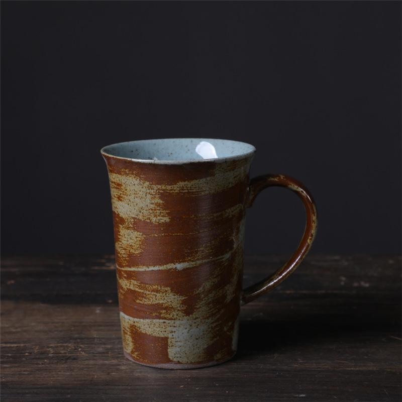 Retro Mug Ceramic Cup Japanese Creative Coffee Cup Niche High-Value Water Cup Stoneware Water Cup