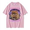 Certified Unhinged Funny Cat Meme T Shirts Unisex Womens Summer Trending Short Sleeve T Shirt Casual 100 Cotton Oversized Tshirt