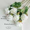 Gradient Artificial Rose Faux Flower for Wedding Home Party Decor Craft Ornament