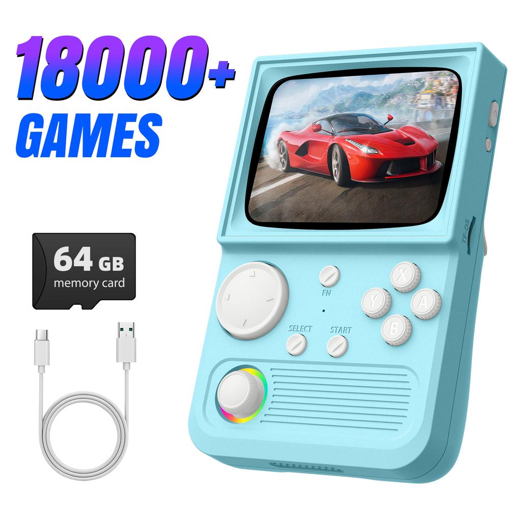 RG40 Retro Handheld Game Console EmuEMEC System 3.5'' IPS Screen Wi-Fi Multiplayer Portable Pocket Video Console