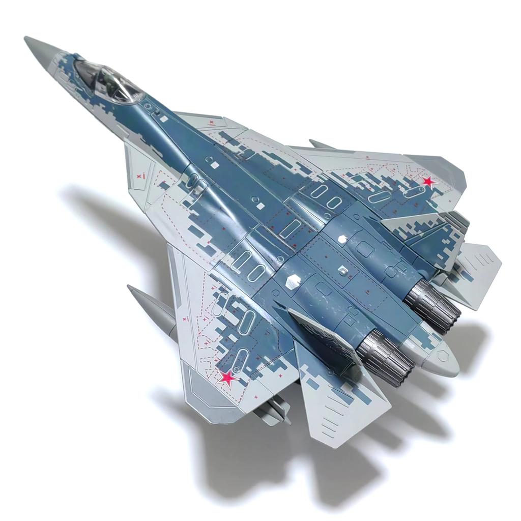 Пластиковая модель Военного Самолета СУ-57С 1/72 Российский Истребитель-Стелс Пятого Поколения Набор для Сборки Самолета Игрушки Подарок Коллекция