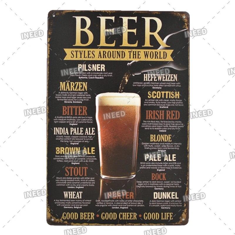 Tin Sign Beer Slod Here Vintage Metal Plaque Retro Metal Plate Funny Drink Vintage Iron Poster for Pub Club Man Cave Bar Decor