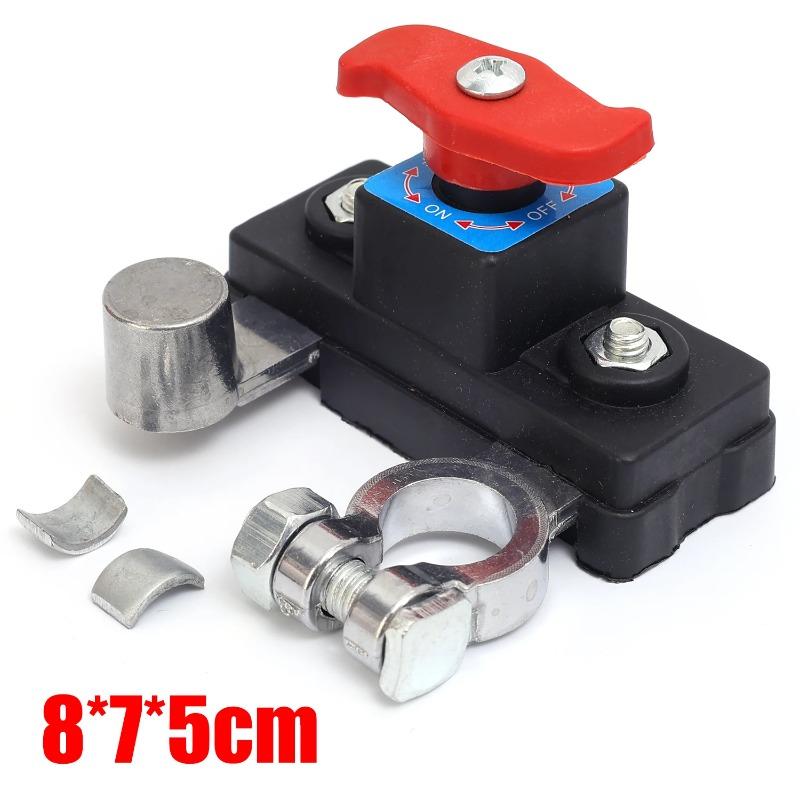 1PC Universal Car Battery 12V/24V Disconnect Switch Isolator Power Negative Terminal Cut Off Switches for Efficient Battery