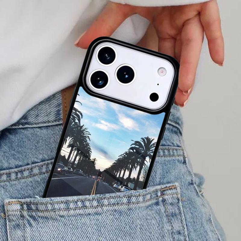 ЧЕХОЛ ДЛЯ ТЕЛЕФОНА CALIFORNIAN PALM TREES для iPhone 16e 15 14 13 12 17 Pro Max Plus Air 17pro Чехол Coque